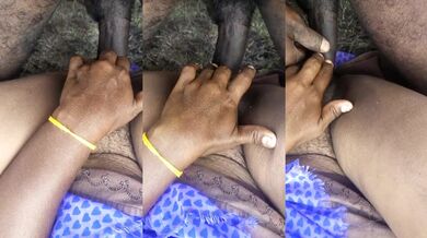 Tamil granny mature pussy rubbed by young cock