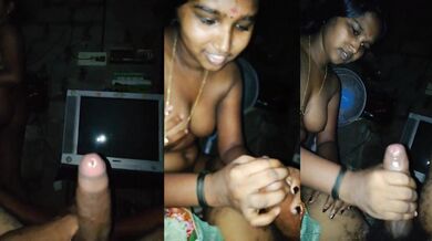 Village Bhabhi enjoying big hairy cock!