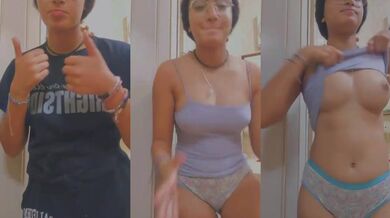 Nerdy Mumbai hostel girl showing her pussy in live call