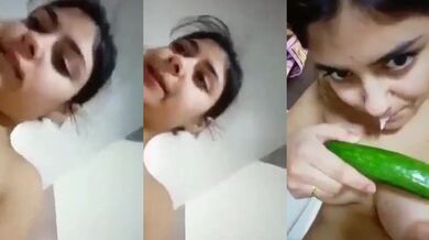Nude bhabhi xxx cucumber sex video selfie