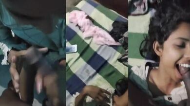 Unmarried Bihari girl sucking long cock