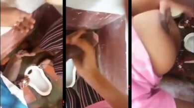 Marathi cousin bathroom blowjob and boobs sex MMS