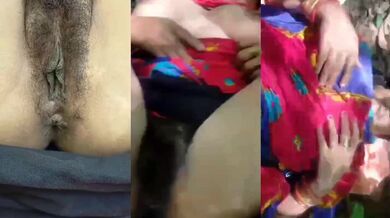 Punjabi housewife hairy pussy fucking in jungle mms