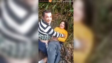 Nepali aunty caught fucking in the jungle
