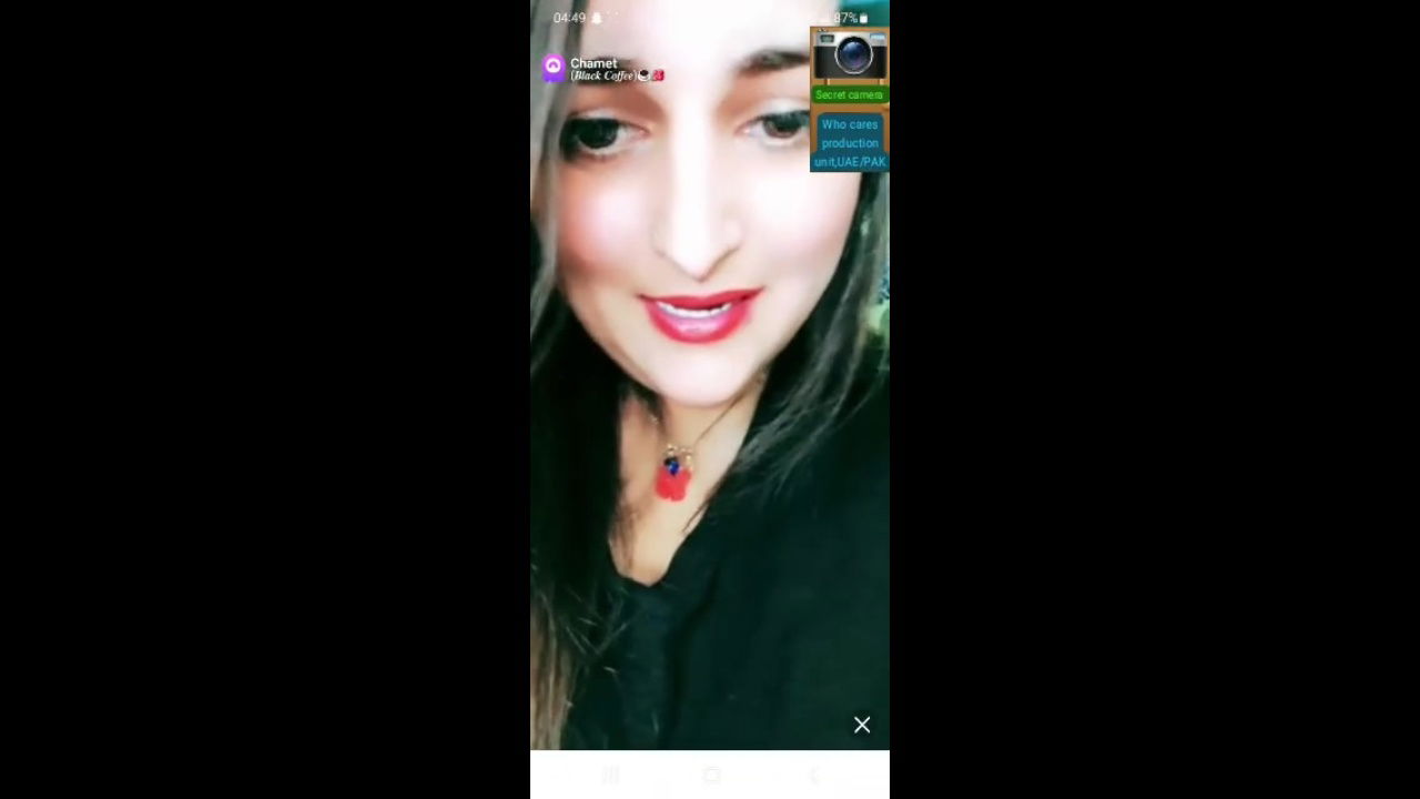 Steamy Desi Aunty Black Coffee Tease on Chamet – Viral Desi MMS Clip